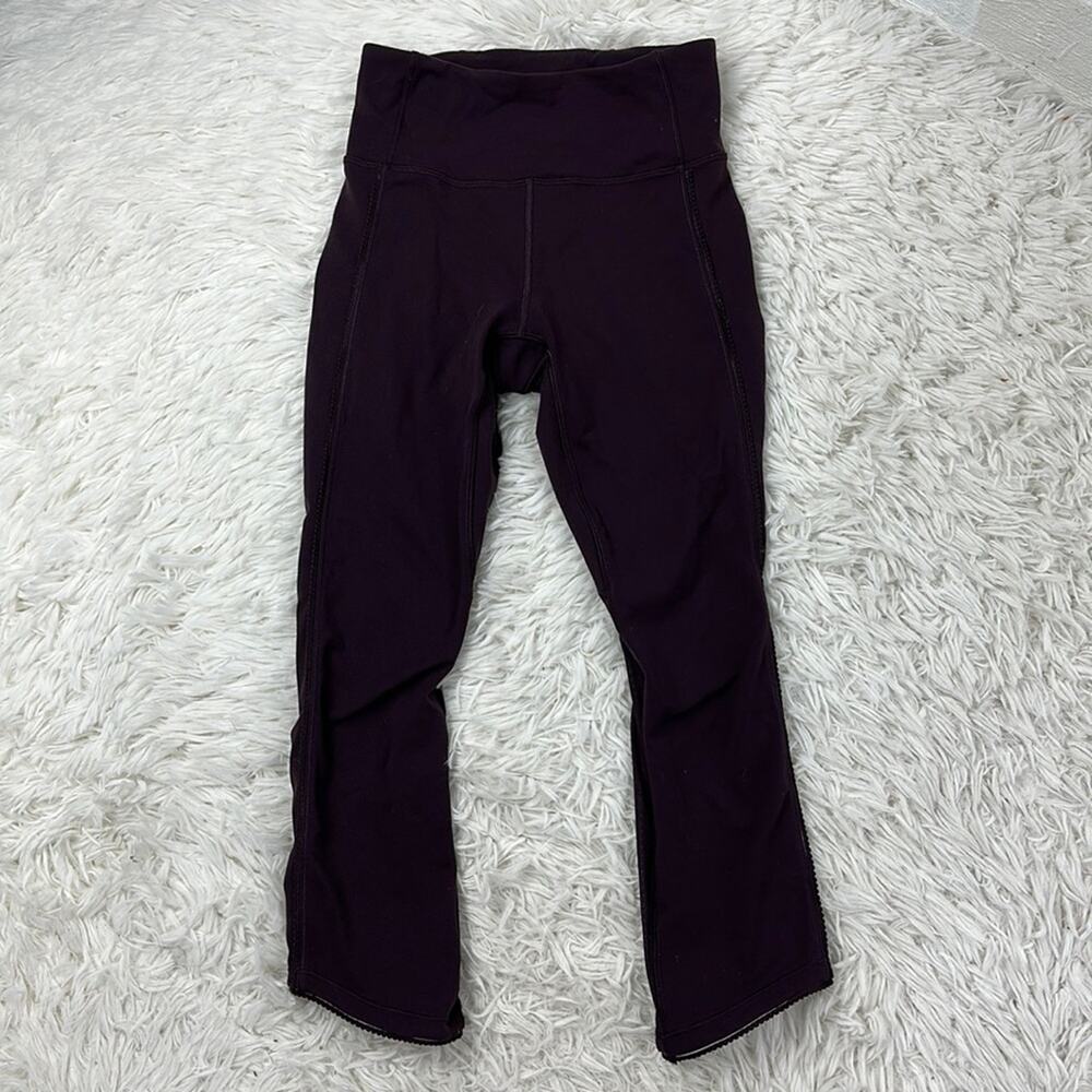 Lululemon Deep Breath Crop (21" ) Black Cherry